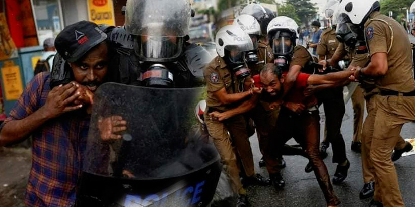 රනිල් රාජපක්ෂගේ පොලිස් මැරයන් විසින් අත්අඩංගුවට ගත් විසි හත් දෙනා